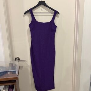 Beyond Yoga Rich Purple Midi Dress